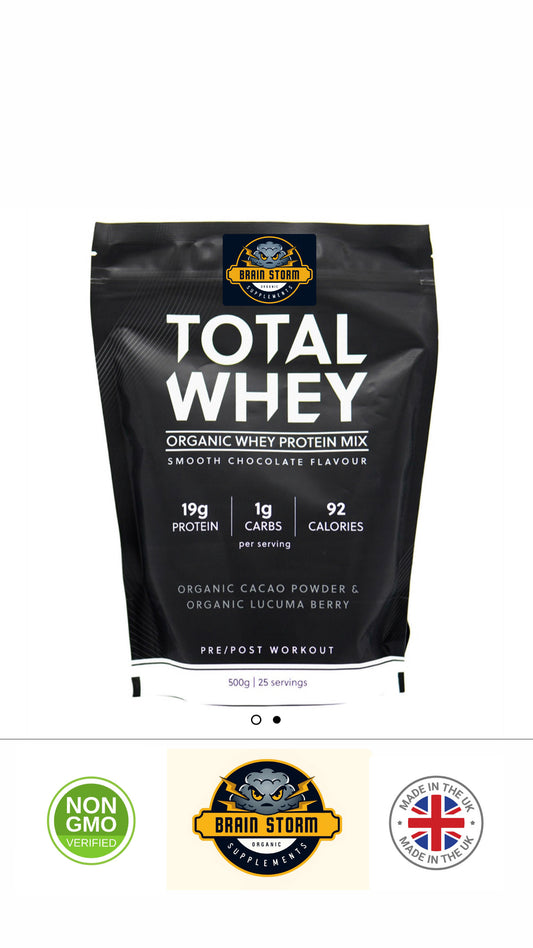 BBS - Total Whey - Organic Protein Powder - 500g Chocolate